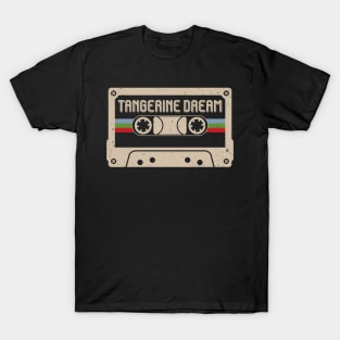 Personalized Tangerine Name Birthday Vintage Cassette Tape T-Shirt